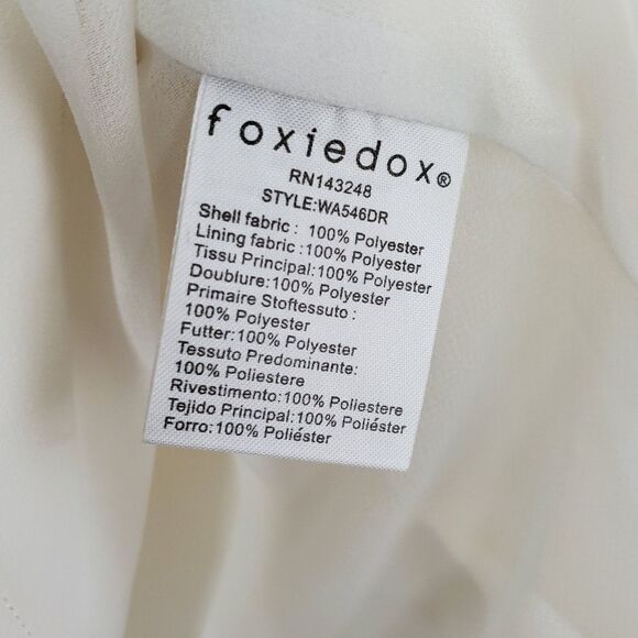 Foxiedox Aviana Fit and Flare  Mini Dress Bridal - Picture 12 of 14